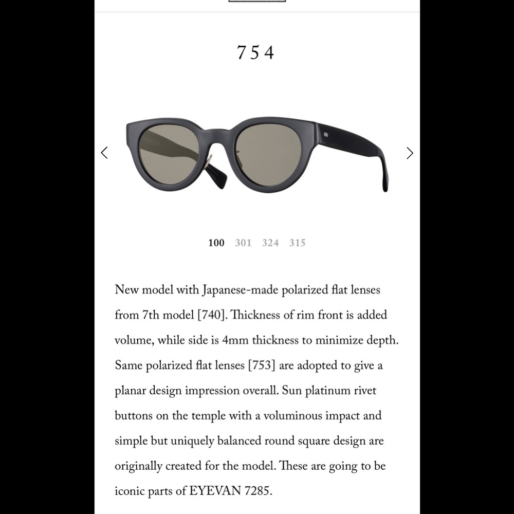 EYEVAN 7285 Black Sunglasses